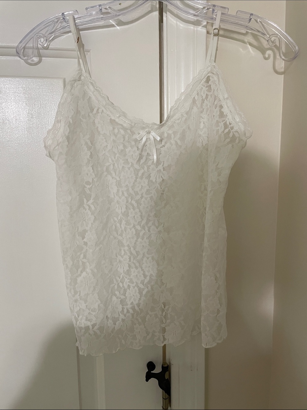 White Lace Cami Top - Classic Women's Tank